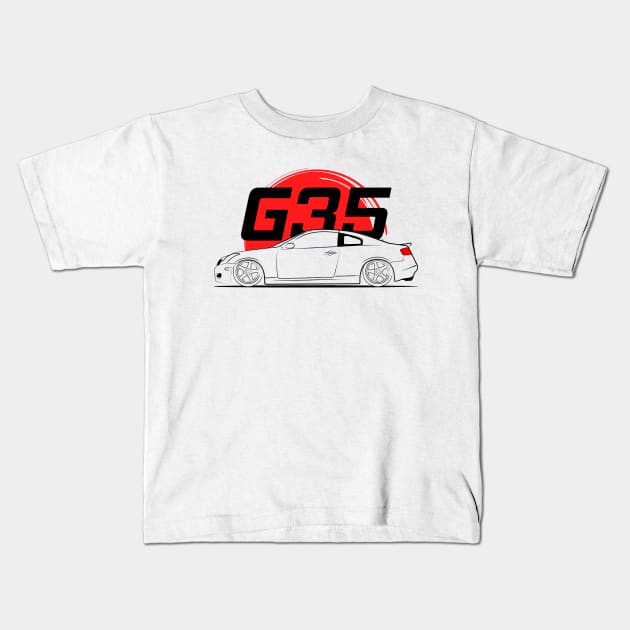 JDM G35 Kids T-Shirt by GoldenTuners